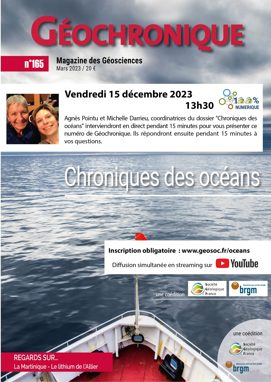 Présentation en direct : Chronique des océans du n°165 de Géochronique