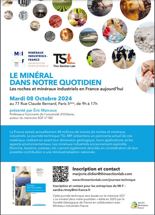 Le minéral dans notre quotidien - Journée Technique