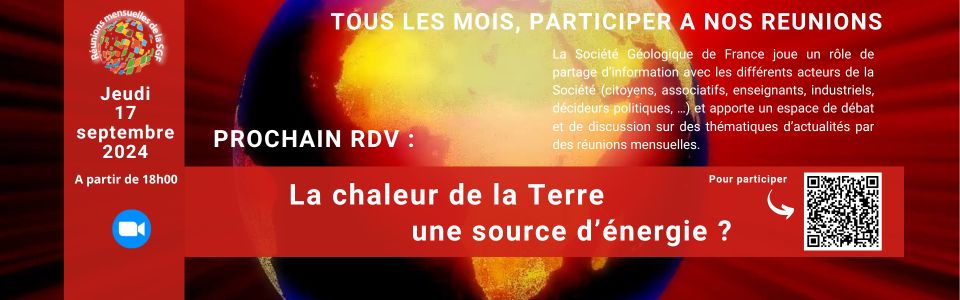 La chaleur de la Terre, une source d’énergie ? - Réunion mensuelle de la SGF