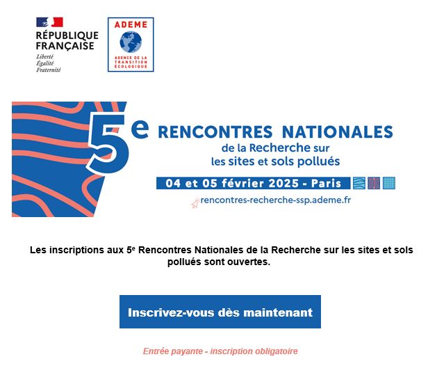 5e rencontres nationales de la recherche sur les sites et sols pollués