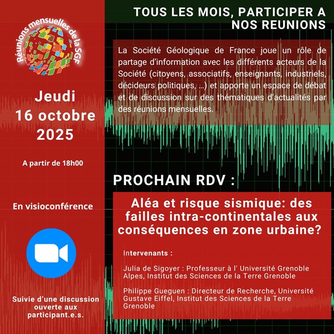 Aléa et risque sismique : des failles intra-continentales aux conséquences en zone urbaine? Réunion mensuelle de la SGF