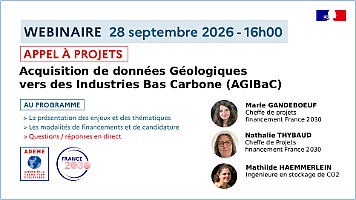ADEME | Acquisition de données Géologiques vers des Industries Bas Carbone (AGIBaC)| France 2030
