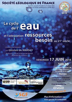 Le cycle de l\'eau et l\'adéquation besoin-ressources au 21ème siècle - Rennes