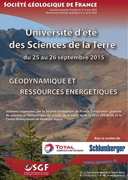Université d’été des sciences de la Terre - Géodynamique et ressources énergétiques