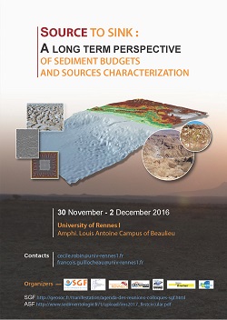 SOURCE TO SINK : A long term perspective of sediment budgets and sources characterization